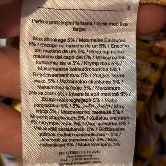 Jacqueline‎ De Yong JDY Fifi printed 3/4 sleeve midi dress size EU34 US size 4 - Picture 11 of 15